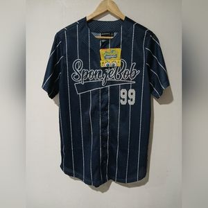 Nickelodeon Spongebob Squarepants Graphics Baseball Jersey Unisex Size: S